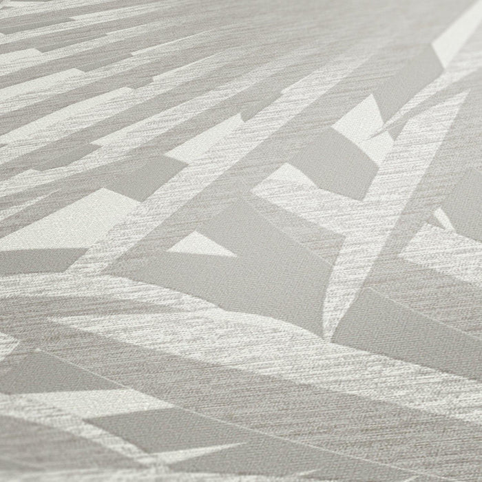 Marrakech Palms Wallpaper - Grey/White