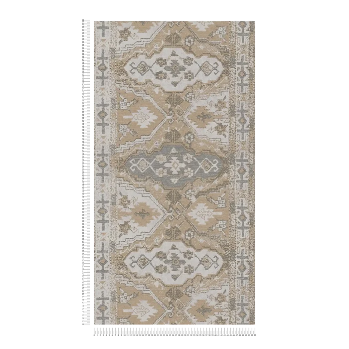 Marrakesh Carpet Wallpaper  - Beige Grey