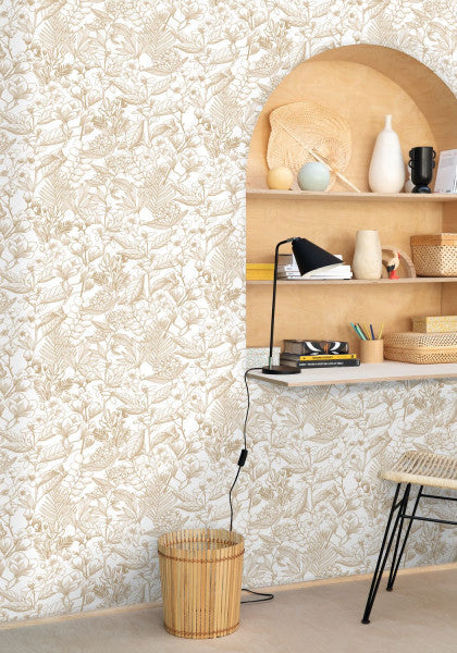 May Flower Power Wallpaper - Nude - Discontinuing