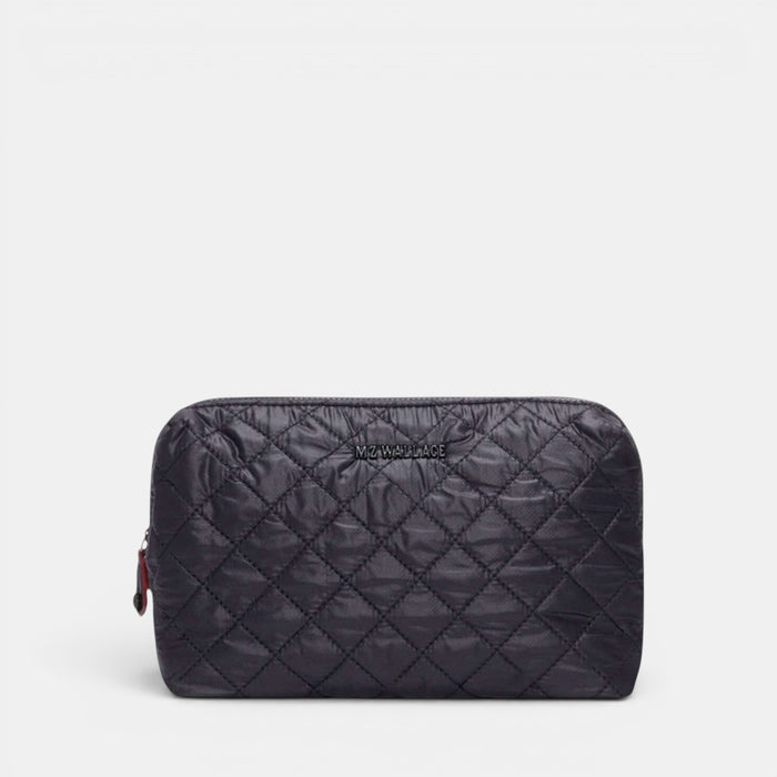Medium Double Zip Cosmetic - Black