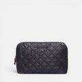 Medium Double Zip Cosmetic - Black