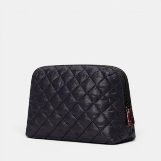 Medium Double Zip Cosmetic - Black