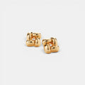 Medium Woven Square Earrings