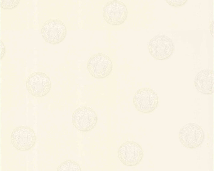 Medusa Heads Vinyl Wallpaper - Cream - Discontinuing