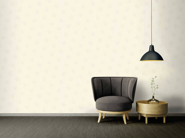 Medusa Heads Vinyl Wallpaper - Cream - Discontinuing