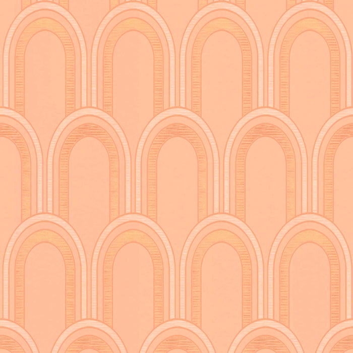 Metallic Arches Wallpaper - Orange