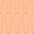 Metallic Arches Wallpaper - Orange