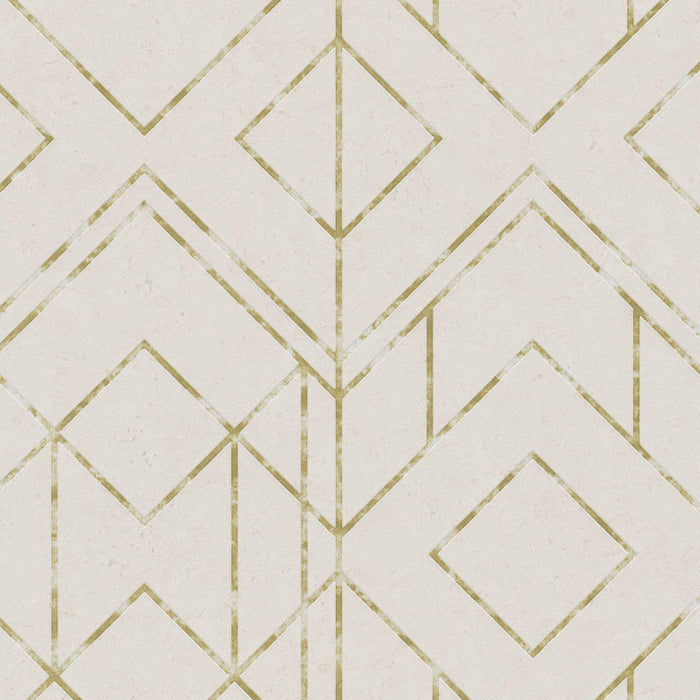 Metallic Graphics - Gold - Cream