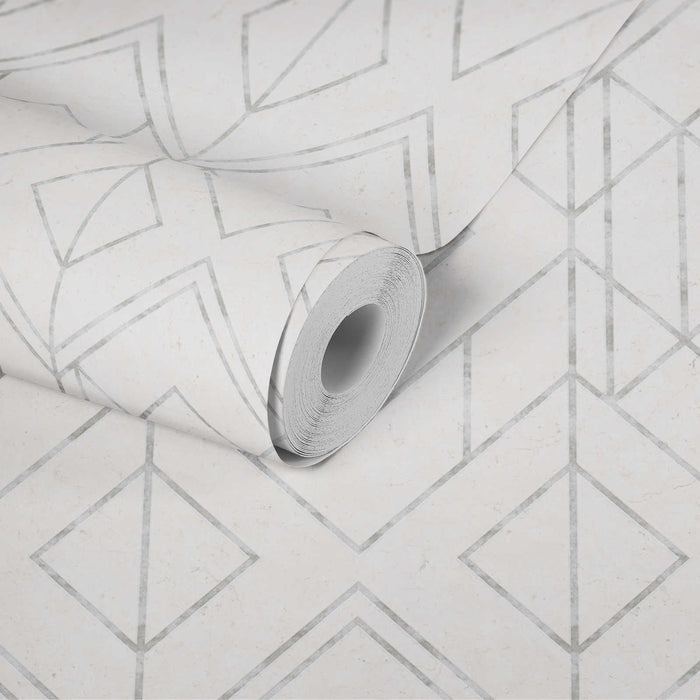 Metallic Graphics - Grey - White