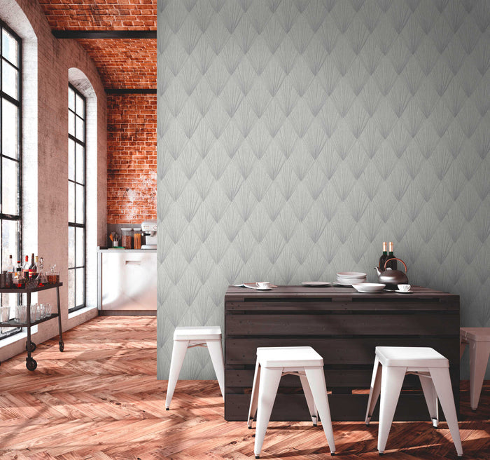 Metallic Moments Wallpaper - Grey