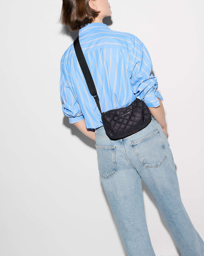 Metro Boxy Crossbody - Black