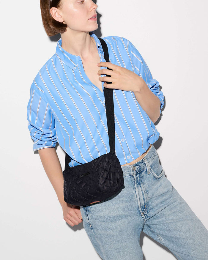 Metro Boxy Crossbody - Black