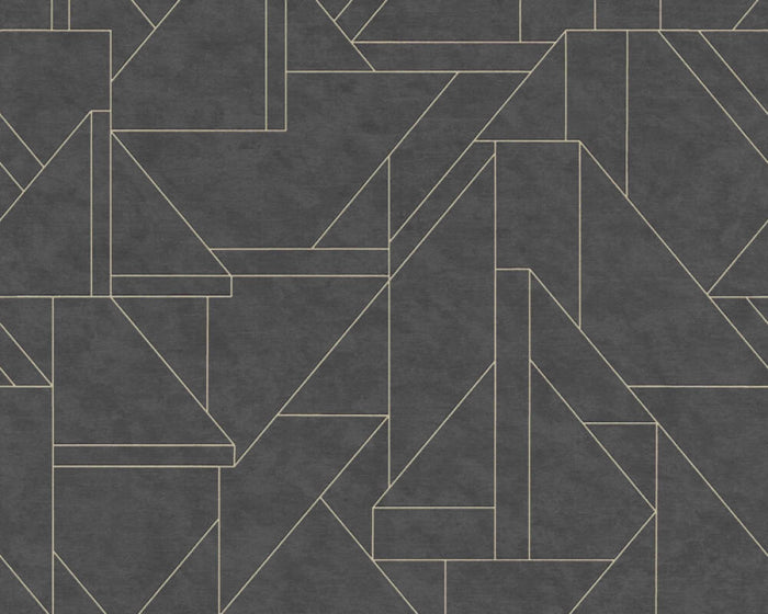 Metro Deco Lines (Metropolitan Stories 3 Collection) - Black/Gold