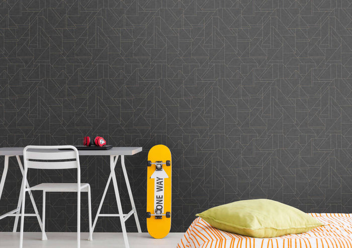 Metro Deco Lines (Metropolitan Stories 3 Collection) - Black/Gold