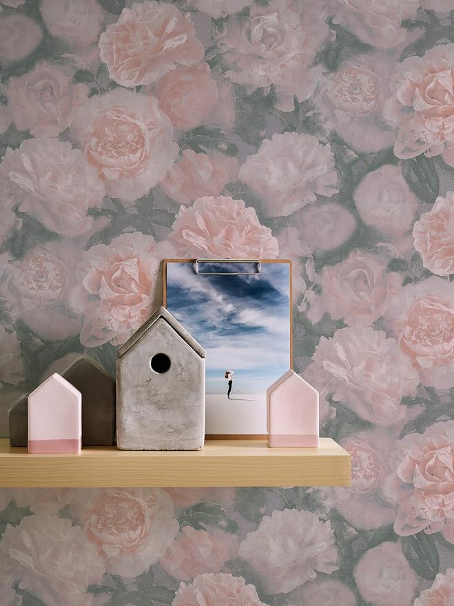 Mia Floral Wallpaper - Pink - WIDE - Arriving Jan 2027