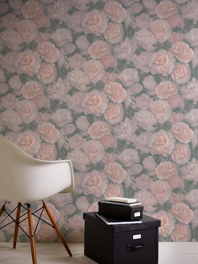 Mia Floral Wallpaper - Pink - WIDE - Arriving Jan 2027