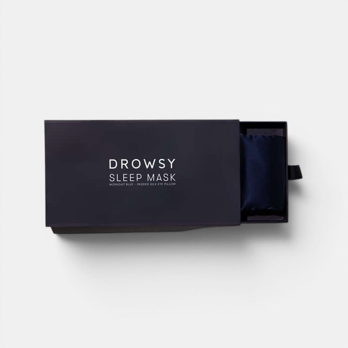 Midnight Blue Silk Sleep Eye Mask