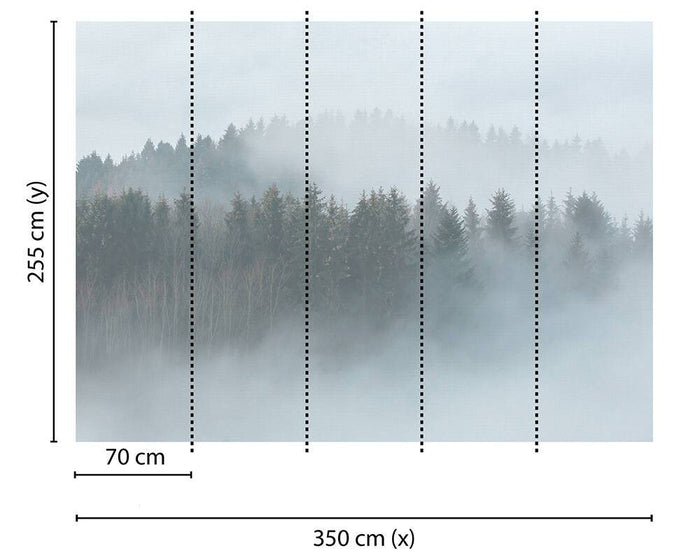 Misty Forest Mural NZ-Mural