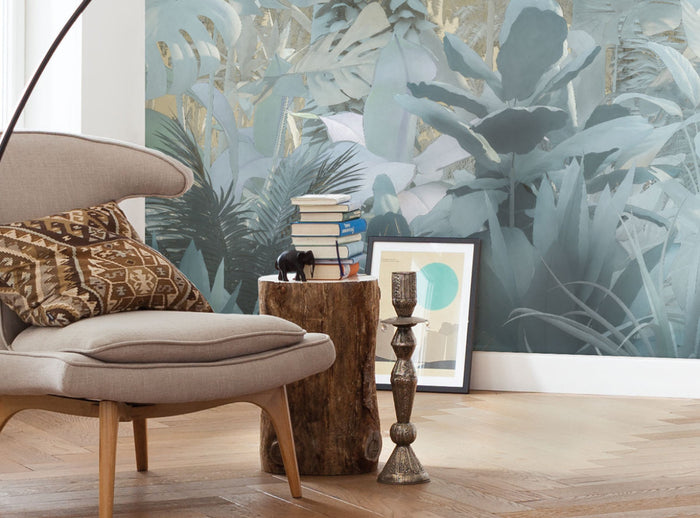 Misty Jungle - Custom Sized Wallpaper Mural (per m2)