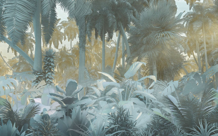 Misty Jungle - Custom Sized Wallpaper Mural (per m2)