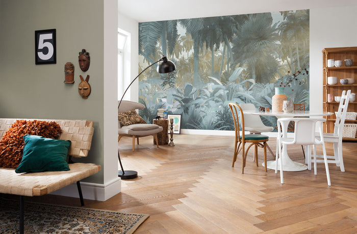 Misty Jungle - Custom Sized Wallpaper Mural (per m2)