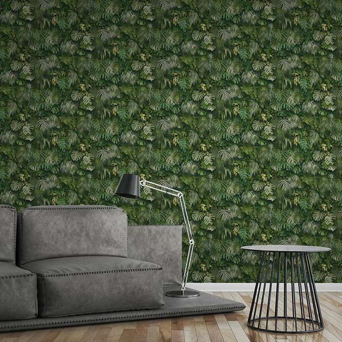 Monstera Jungle Wallpaper - Green - Non Woven