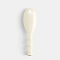 Shop Rescue Spa N.03 Petite Essential Soft Hair Brush in creamy white with a twisted handle design