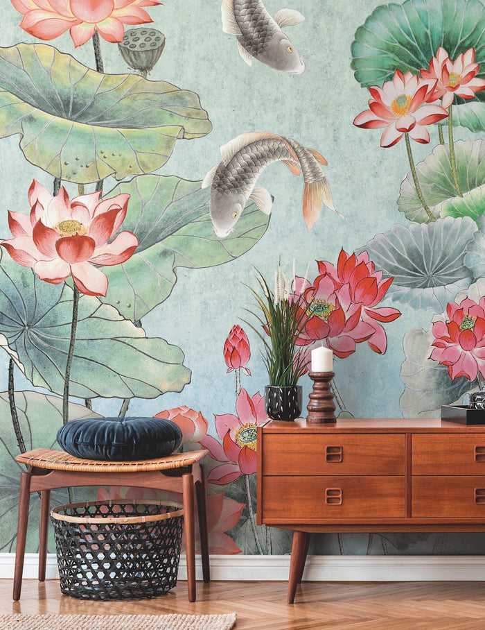 Nara Koi Mural Wallpaper