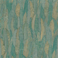Neluwa Textured Leaves Wallpaper - Blue Green