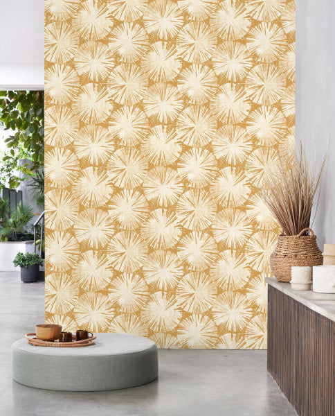 Nenuphar Ginkgo Wallpaper - Yellow