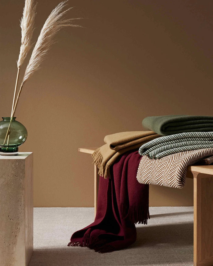 Nevis Lambswool Throw - 14 Colours
