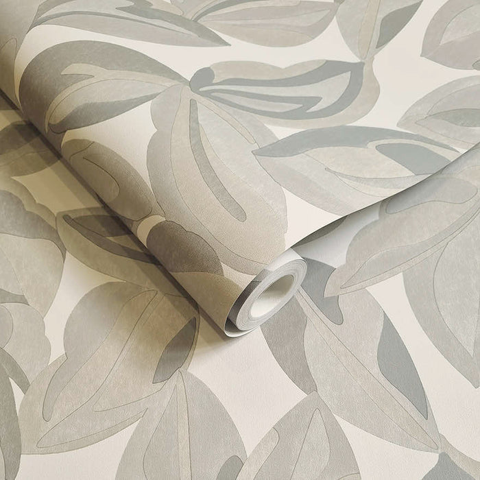 Nicolai Leaf Wallpaper - Beige