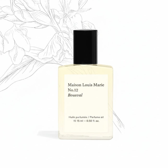 Shop Rescue Spa Maison Louis Marie No. 12 Bousval perfume oil with notes of orange, bergamot, cardamom, ginger, and oakmoss.