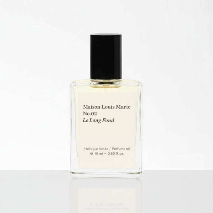 Shop Rescue Spa No.02 Le Long Fond perfume oil with hinoki wood, cedarwood, patchouli, and amber notes.