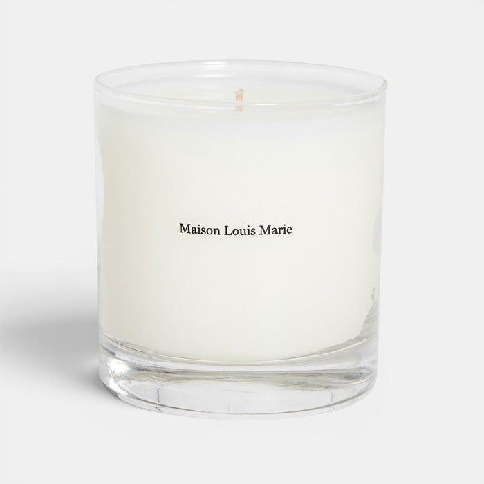 Maison Marie Scented Candle No. 10 Aboukir, candle is in a clear glass jar, pictured on a white background