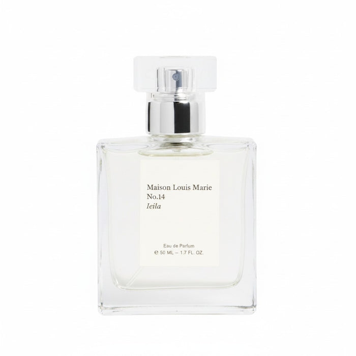 Shop Rescue Spa No.14 Icila Eau de Parfum, a warm floral fragrance in a clear glass bottle with a silver spray nozzle.