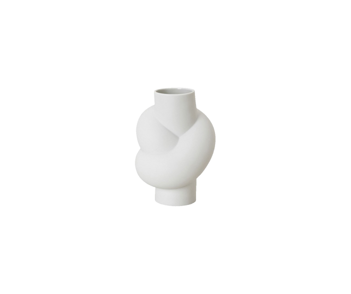 Node Vase - 14cm Matt White