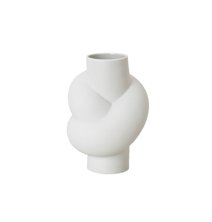Node Vase - 14cm Matt White