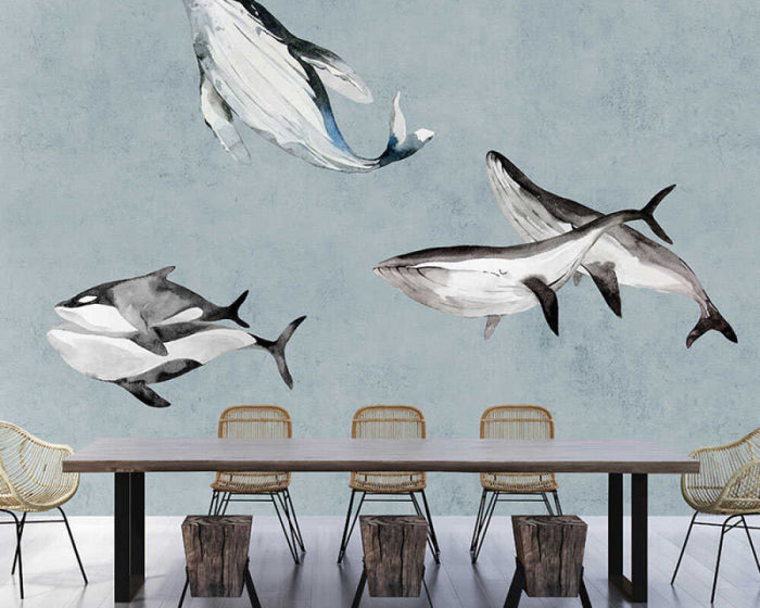 Oceans Five Mural - Custom Sized Wallpaper Mural (per m2)