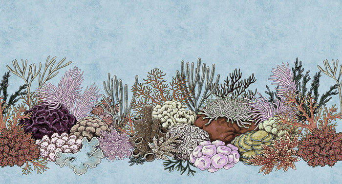 Octopus´s Garden - Custom Sized Wallpaper Mural (per m2) - Blue