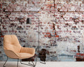 Old Red Brick Wall Mural