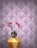 Orchid Scales Wallpaper - Deep Pink