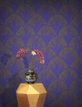 Orchid Scales Wallpaper -  Iris Blue