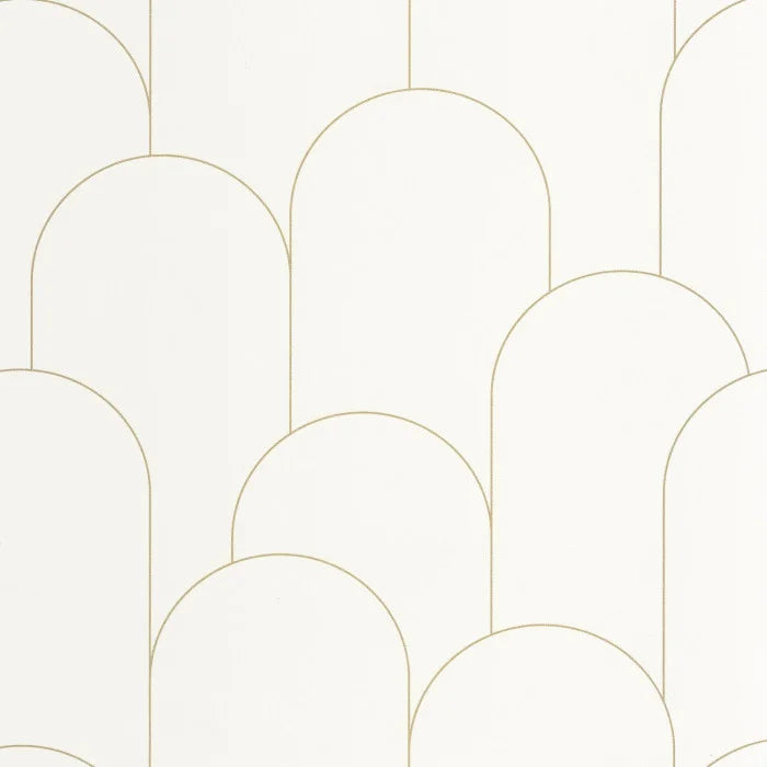 Ornament Wallpaper - Blanc dore