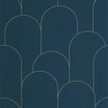 Ornament Wallpaper - Bleu nuit dore