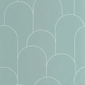 Ornament Wallpaper - Vert d eau blanc