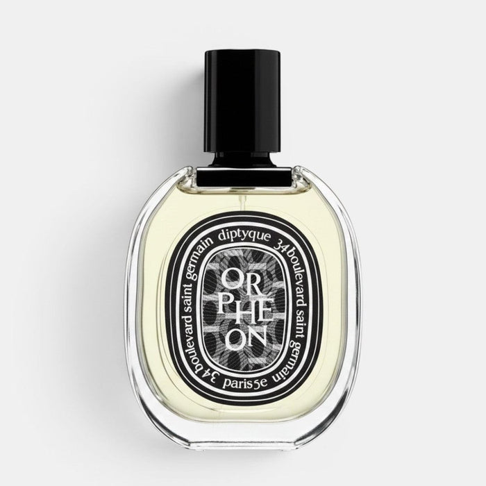 Shop Rescue Spa Diptyque Orpheon Eau de Parfum in a clear glass bottle with a black cap and iconic oval label.