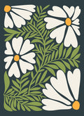 Ox Eye Daisy Custom Sized Wallpaper Mural (per m2)