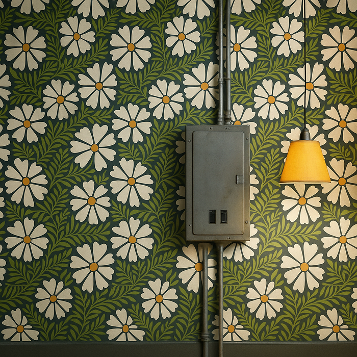 Ox Eye Daisy Custom Sized Wallpaper Mural (per m2)