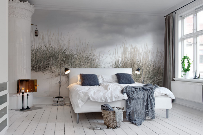 Pale Shore - Custom Sized Wallpaper Mural (per m2)